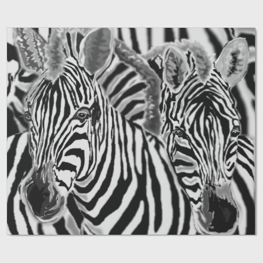 Koppel Zebra inpakpapier (Vlak)
