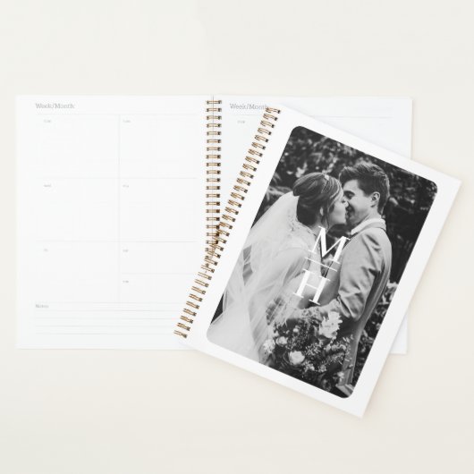 Koppelen Initialen Retro FotoMonogram Planner (Display)