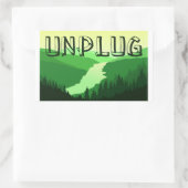 Koppelen Rechthoekige Sticker (Tas)