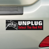 Koppelen - Selecteer de rode pil Bumpersticker (Op auto)