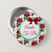 Koppeling naar Floral Chic Rozen Button (Voorkant /achterkant)