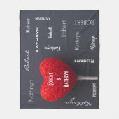 Koppelingen gaan met elkaar samenwerken fleece deken (Voorkant)