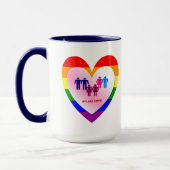 Koppelingen in het hart van de All Love Pride Mok (Links)