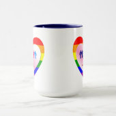 Koppelingen in het hart van de All Love Pride Mok (Midden)