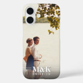 Koppelingen Monogram aangepast Foto Case-Mate iPhone Case (Achterkant)