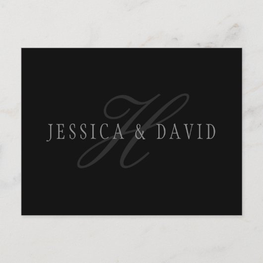 Koppelingen Namen en Naam monogram Briefkaart (Voorkant)