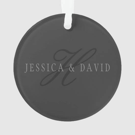 Koppelingen Namen en Naam monogram Ornament (achterkant)