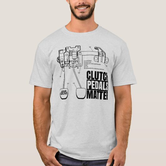 Koppelpedalen = licht T T-shirt (Voorkant)