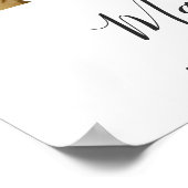 Koppels bruiloft Shower Welkom 3 Foto Collage Poster (Hoek)