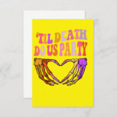 koppels bruiloft 'Til Death Do us Bachelorette' (Voorkant / Achterkant)