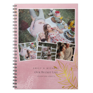 Koppels BUCKET LIST Foto Collage Pas getrouwd Jour Notitieboek