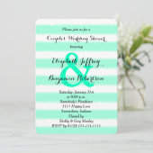 Koppels Coed Bruiloft Douche Uitnodiging Waterverf (Staand voorkant)