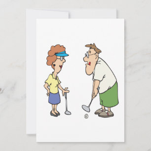 koppels die samen Golf blijven Kaart