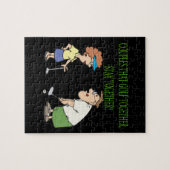 koppels die samen Golf blijven Legpuzzel (Horizontaal)