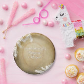 Koppels Douche Woodland Forest Center Snijboom Papieren Bordje (Feest)