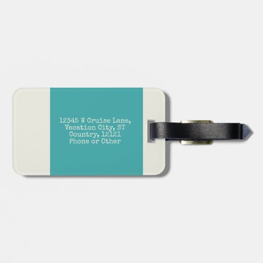 koppels Echtgenoot Echtgenote koel-en-klare kruisv Bagagelabel (Achterkant horizontaal)