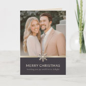 Koppels Eerste Kerstmis Gevouwen Kaart (Voorkant)