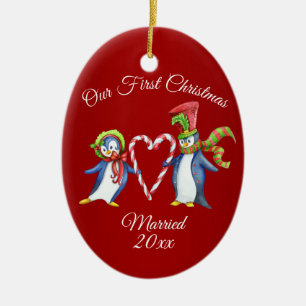 Koppels Eerste Kerstvakantie Keramisch Ornament