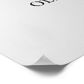 Koppels Foto Gray Weddenschap Welkomstteken Poster (Hoek)