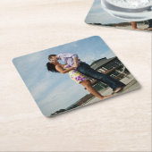 koppels in liefde | Vierkante Onderzetters (Schuin)