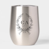 Koppels monogram initialen krans (Achterkant)