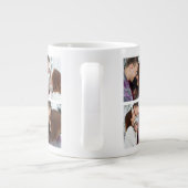 Koppels Naam Valentijnsdag Aangepaste foto Extra Grote Beker (Achterkant)