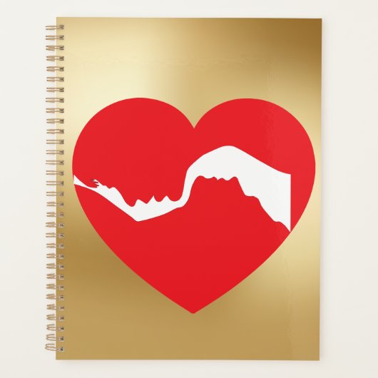 Koppels Rode Hart 2026 Planner (Voorkant)