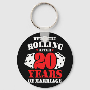 Koppels Trouwen 20 Jaar - Grappige 20ste bruiloft Sleutelhanger