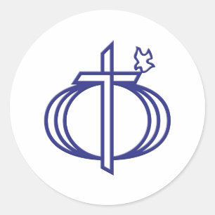 Koppels voor Christus Logo Ronde Sticker