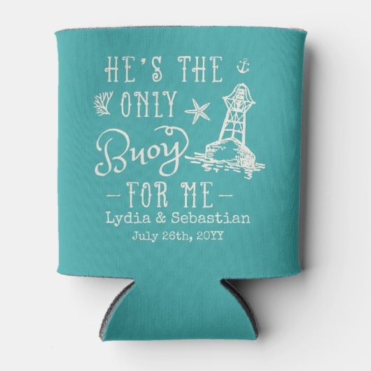 koppels vrouw en man koken met elkaar in overeenst blikjeskoeler (Voorkant)