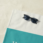 koppels vrouw en man koken met elkaar in overeenst strandlaken (In situ)