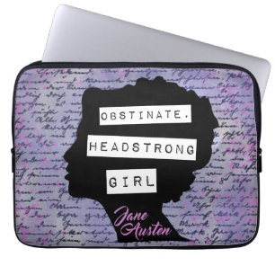 Koppig Eigengereid Meisje Trots & Vooroordeel Laptop Sleeve