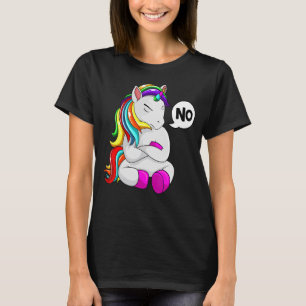 Koppige Eenhoorn Vrouwen Kinder Meisjes Jeugd T-shirt