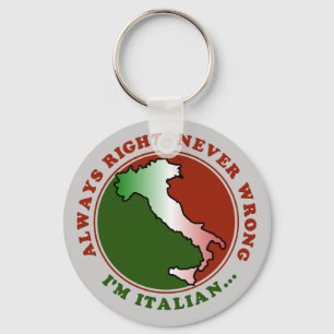 Koppige Italiaan Grappig Sleutelhanger