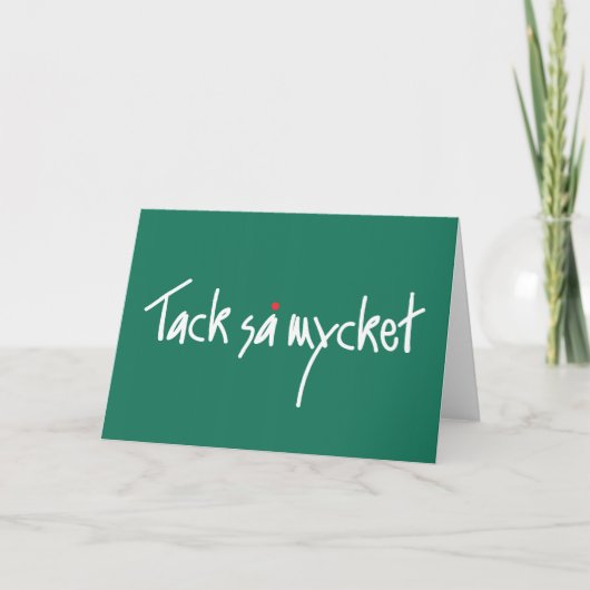 Kopspijker sa mycket bedankkaart (Voorkant)