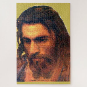 Kopstudie van Jezus Christus voor 1872 door I. Kra Legpuzzel