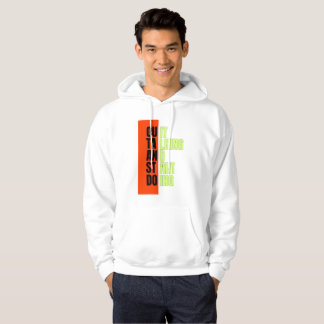 Koptekst met Vette Geometrische Blokken Hoodie