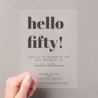 Koptekst Typografie Bruin Modern 50e Verjaardag He