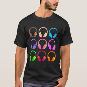 Koptelefoon Collage Disc Jockey & Muziek T-shirt