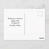 Koptelefoon 'Vintage sinds 1976' Briefkaart (Achterkant)