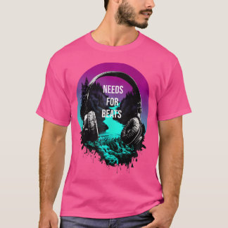 Koptelefoons Electro House Muziek Nodig Voor Beats T-shirt