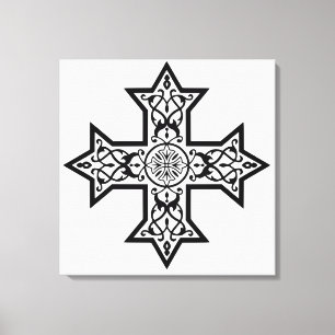 Koptisch kruis canvas afdruk
