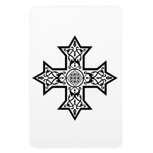 Koptisch Kruis Klassiek Religieus Kunstaccessoire Magneet (Verticaal)