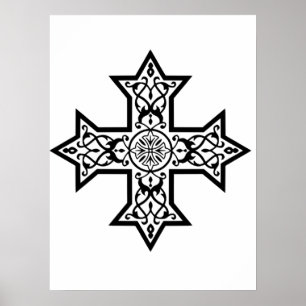 Koptisch Kruis Premium Fijne Kunst Poster