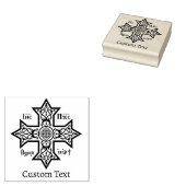 Koptisch kruis rubberstempel (Gestempeld)