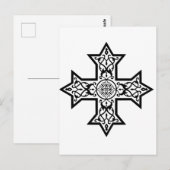 Koptisch kruisje briefkaart (Voorkant / Achterkant)