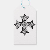 Koptisch kruisje cadeaulabel (Achterkant)