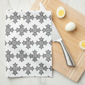 Koptisch kruisje theedoek (Quarter Fold)