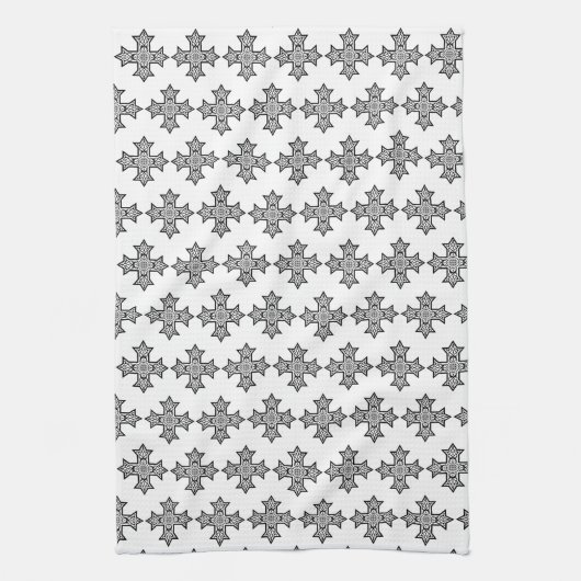 Koptisch kruisje theedoek (Verticaal)