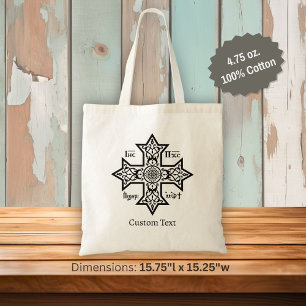 Koptisch kruisje tote bag